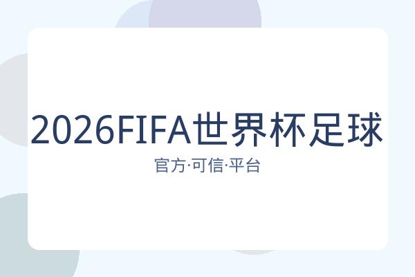 2026FIFA世界杯足球 图片